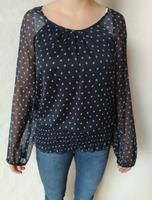 Bluse blau Muster Vero Moda L Bayern - Dingolfing Vorschau