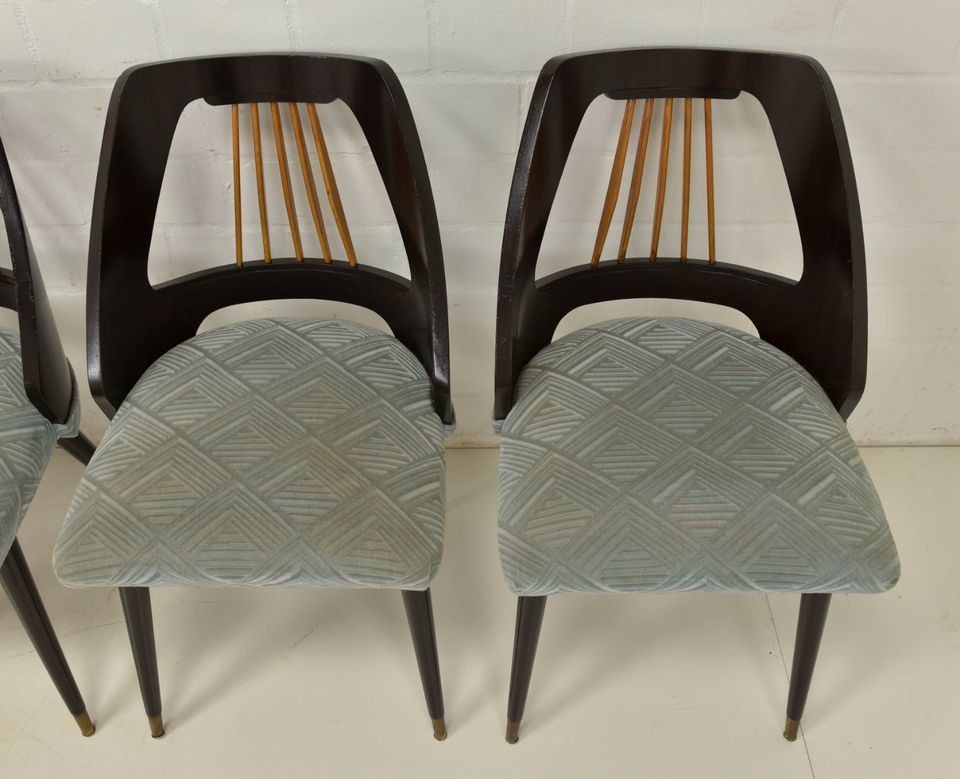 6er Satz Stühle restauriert vintage retro design Rockabilly Dining Chairs 1960 J-0624 in Lüdinghausen