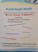 Samstag 4.5. Kinderkram Markt Kinderkleidung Gr.44 - 152 Nordrhein-Westfalen - Herne Vorschau