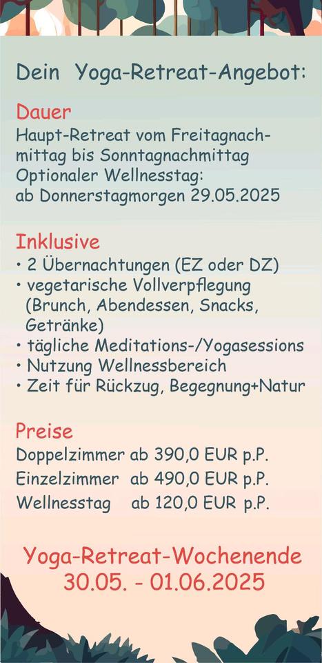Muttertagsgeschenk mit Wirkung - Yoga-Retreat zum Kraftschöpfen in Stuttgart