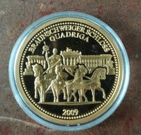 Deutschland Medaille golden Braunschweiger Schloss Quadriga 2009 Niedersachsen - Braunschweig Vorschau