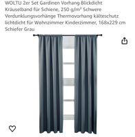 2x Vorhänge Gardinen grau 168x229cm Niedersachsen - Hildesheim Vorschau