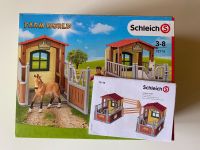 Schleich 72116 Besuch im Offenstall mit Zubehör, Anleitung & OVP Sachsen - Machern Vorschau