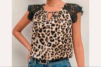 Neu! ~ Gr. M ~ Bluse mit Leoparden-Druck Bayern - Velden Vorschau