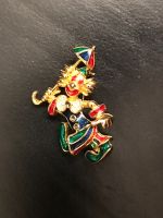 Alte edle Brosche Strass Gold Harlekin Clown Schirm 90er Vintage Kiel - Hassee-Vieburg Vorschau