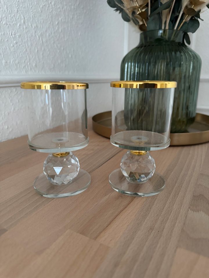 Kerzenhalter Gold Glas in Berlin
