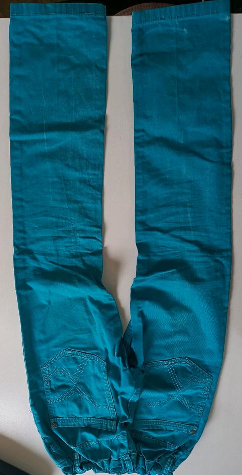 Jeans Hose Junge 152 türkis in Heidgraben