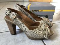 Plateau-Schuhe mit Peeptoe vom Manas; Größe 37 Bayern - Tirschenreuth Vorschau