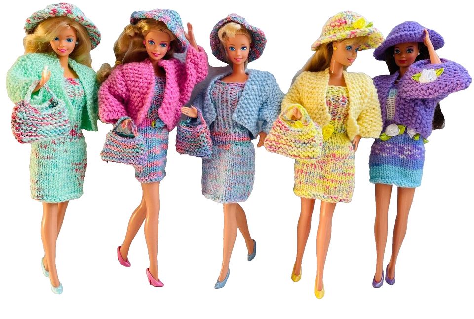 Strick Mode Outfit Kleidung Barbie Petra Puppen Handarbeit in Berlin