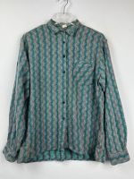 Vintage Crazy Pattern Baumwoll Hemd - Retro Shirt - 90s - Gr. S Niedersachsen - Neuenhaus Vorschau