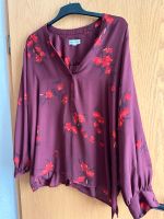 Bordeaux rote Bluse mit Blumenmuster Hessen - Guxhagen Vorschau