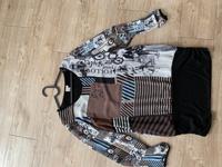 Festliches Shirt in schwarz-braun -beige gemustert Niedersachsen - Gifhorn Vorschau