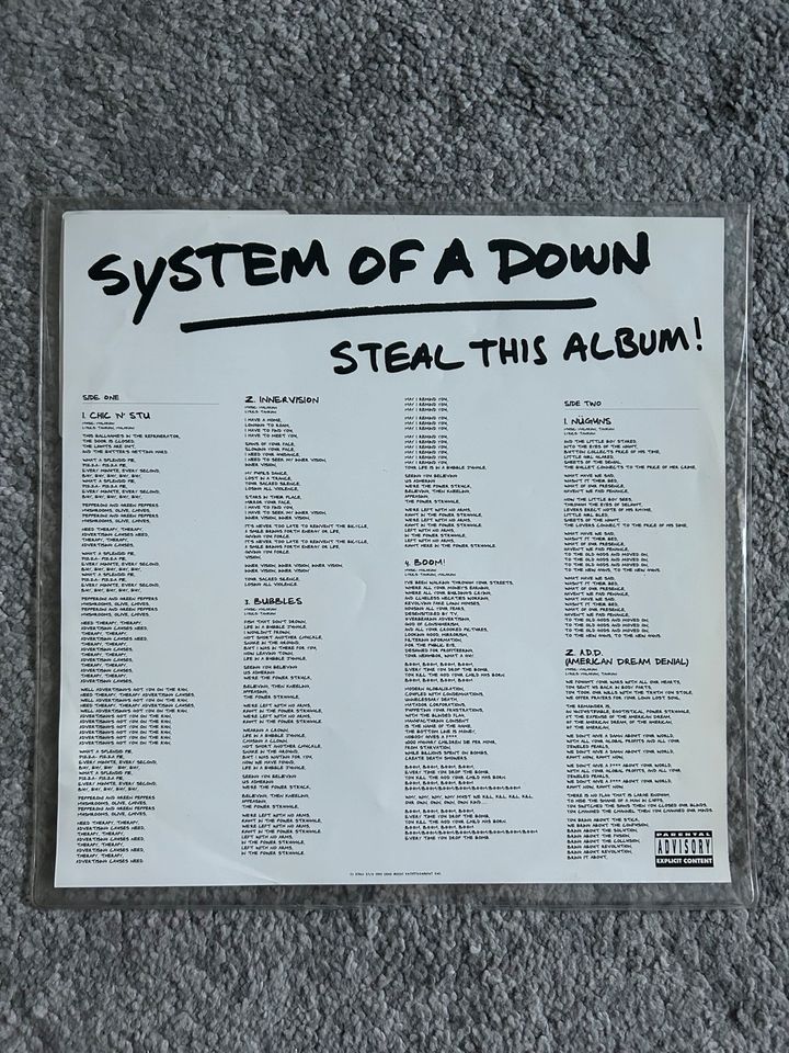 System Of A Down - Steal This Album! 2x12“ Picture LP‘s in Ratingen