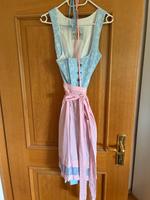 Dirndl der Marke Wenger hellblau / rosa Größe 40 Bayern - Hohenlinden Vorschau