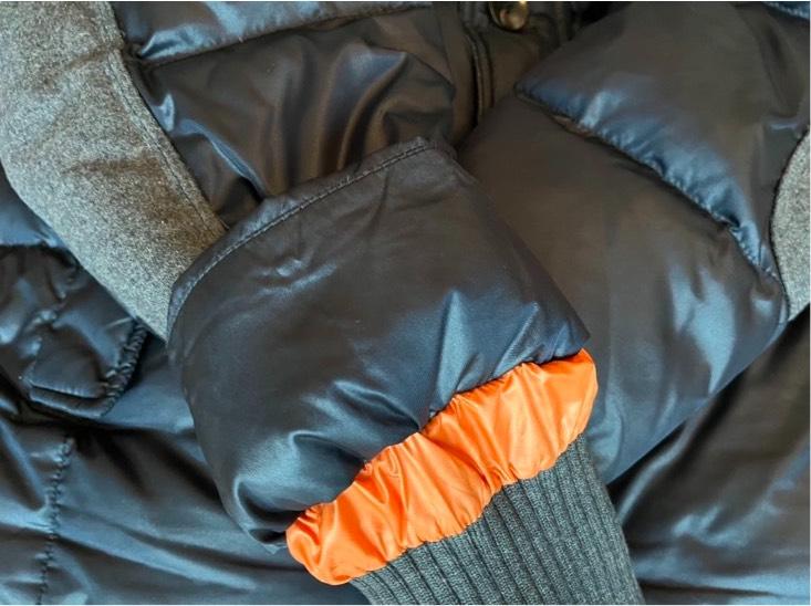SALE Daunenjacke von Handstich, Dunkelblau, mit Lammfell-Kapuze in Nürnberg (Mittelfr)