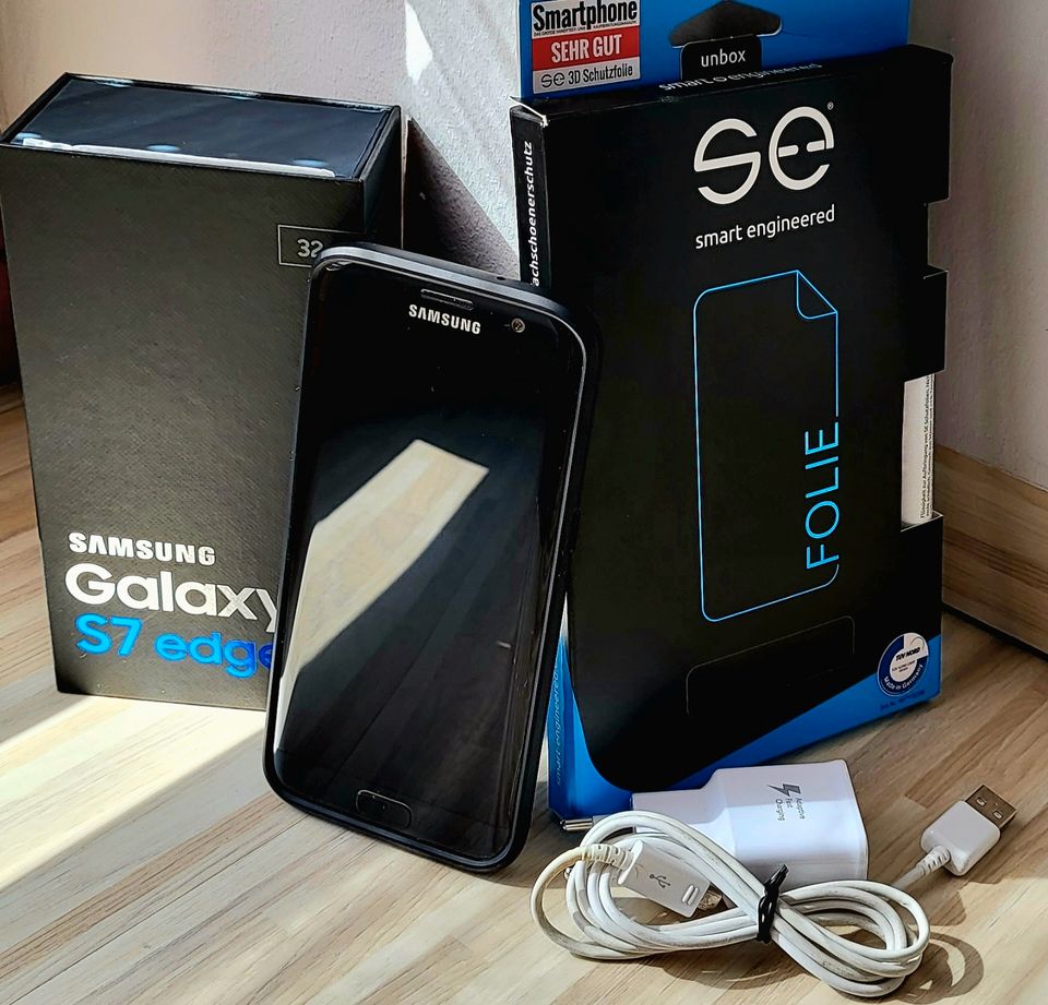 [Sehr Gut] Samsung Galaxy S7 Edge (Black Onyx), Refurbished in Apolda