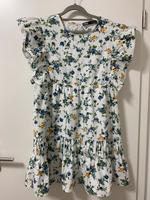 Weißes Zara Blumenkleid Baumwolle Minikleid Rüschen Saarbrücken-West - Altenkessel Vorschau