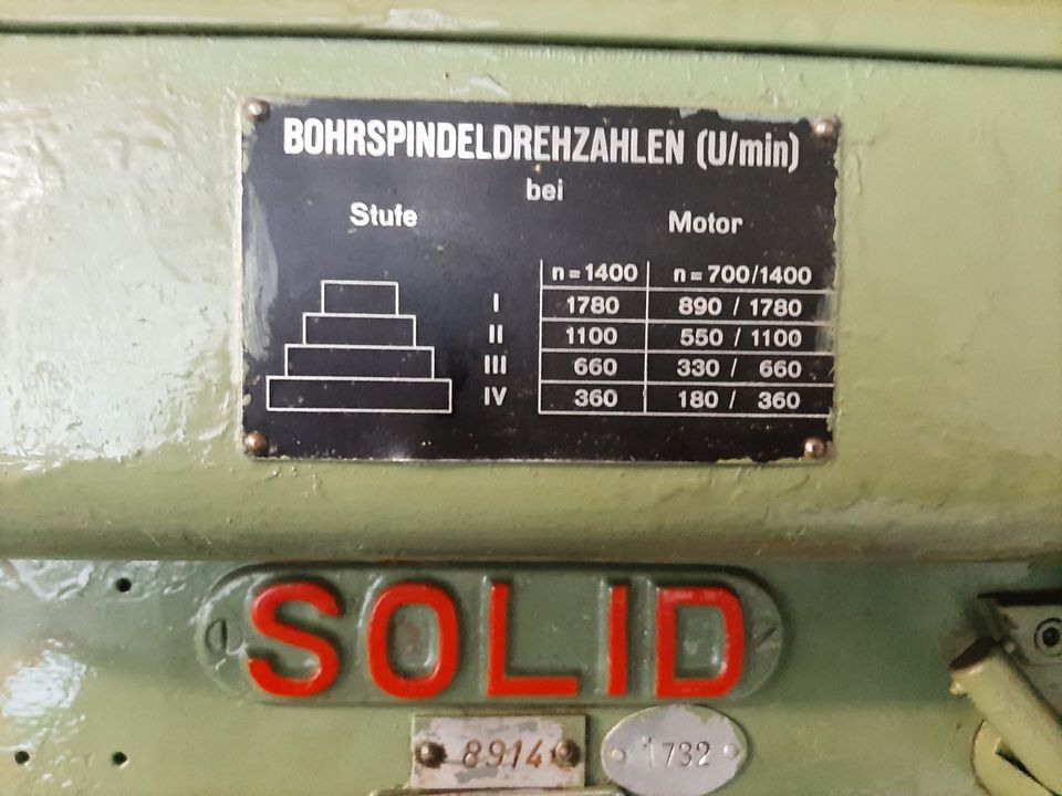 Bohrmaschine Solid SB 18 Säulenbohrmaschine in Wehingen