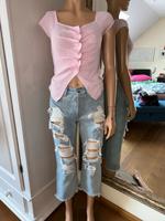 Mango MNG Denim destroyed Jeans sommerlich hellblau 34 Rheinland-Pfalz - Trier Vorschau