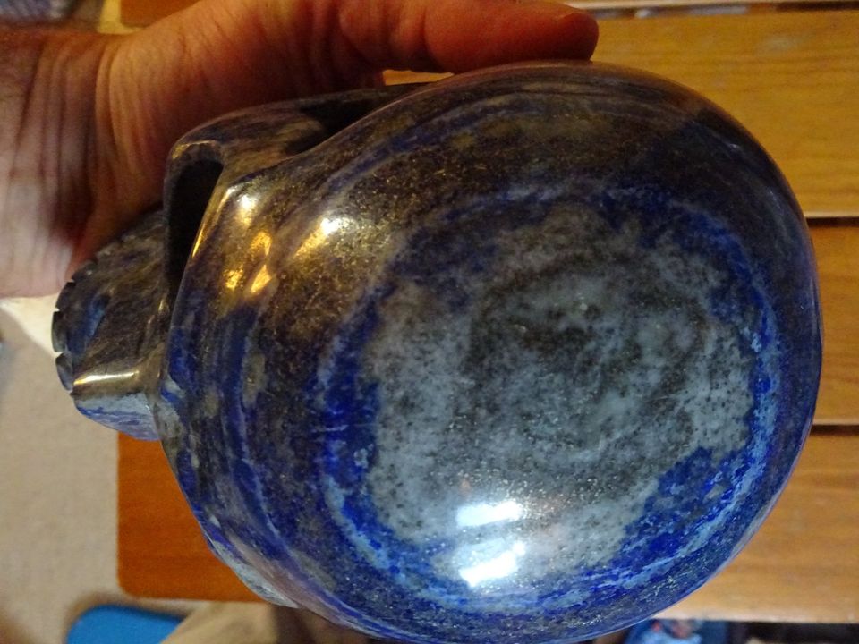 toller großer Kristallschädel (Schädel) aus Lapislazuli  3,1kg in Hamburg