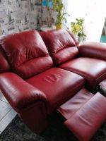 Biete rote Echtleder -Zweisitzer-Couch in gutem Zustand Baden-Württemberg - Möckmühl Vorschau