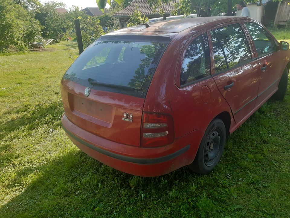 Skoda  Fabia   (rot),  EZ:  10 / 2003,   KW: 55 in Teterow