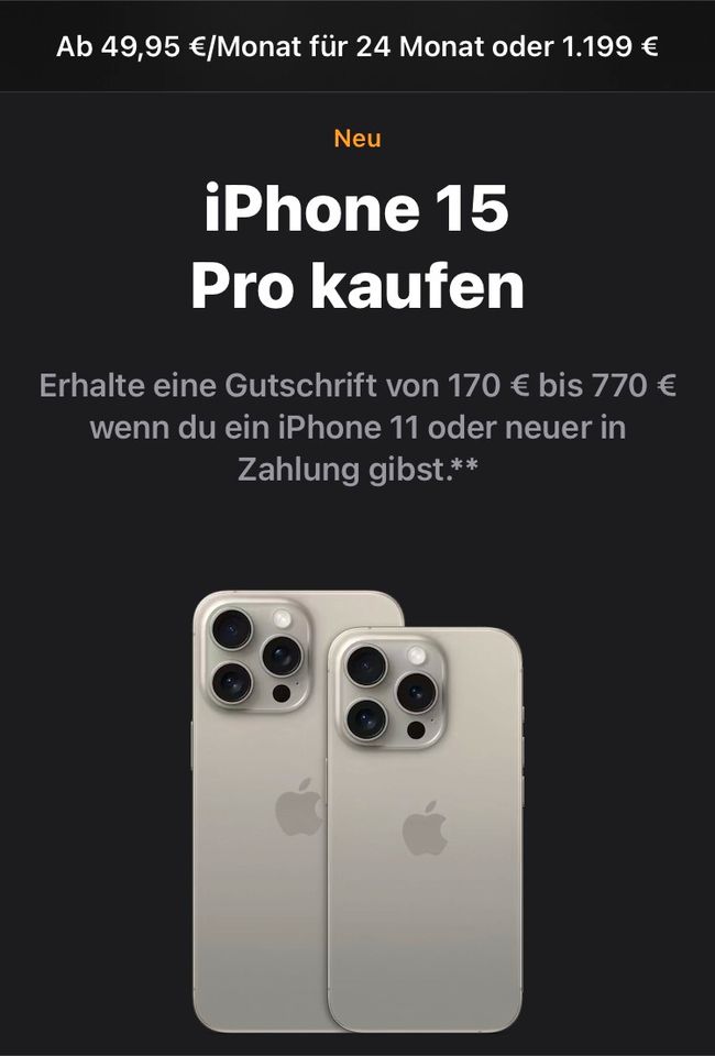 iPhone 15 pro in Köln