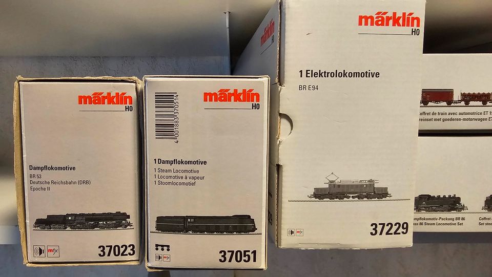Märklin Lokomotiven mfx / mfx+ 26194, 37023, 37051, 37062, 37069 in Waltershausen