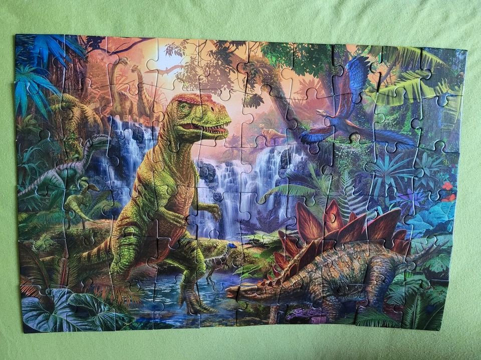 4 Dinosaurier - Puzzle mit Koffer in Halle