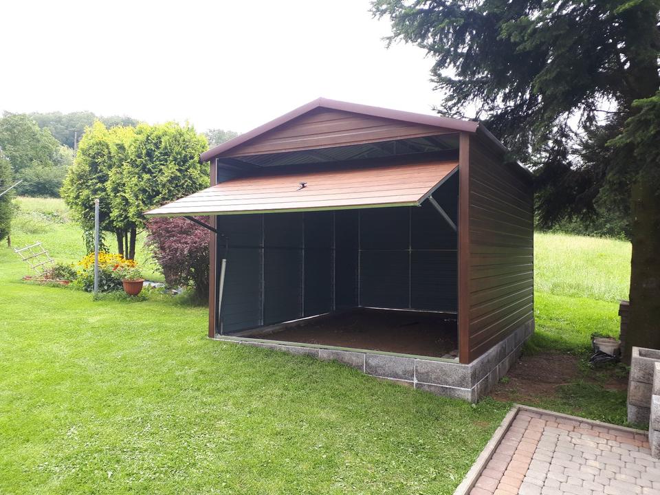 Gartenhaus metall Garage Geräteschuppen Fertiggarage Holzoptik in Dortmund