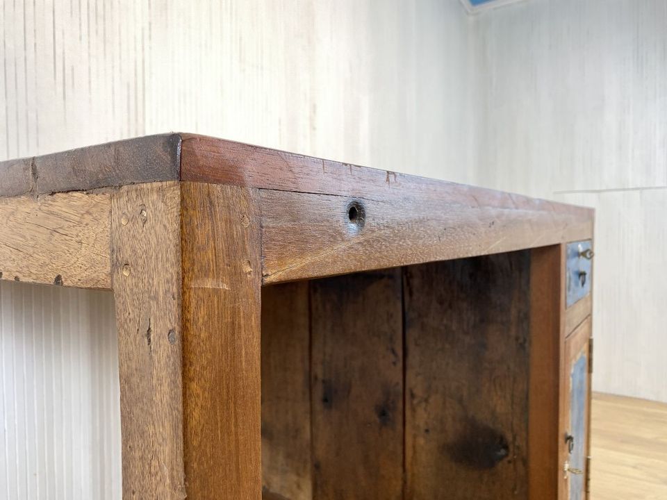 Boatwood by WMK # Besonders schöner kleiner Schreibtisch aus altem Bootsholz, ein handgefertigtes Unikat aus massivem Teakholz # Arbeitstisch Desk Sekretär Bürotisch Arbeitsplatz Computertisch Loft in Berlin