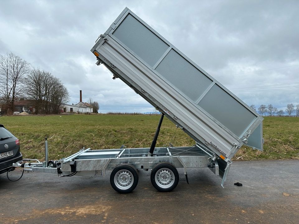 Humbaur HTK 3500.31 Dreiseitenkipper 3,5 to Anhänger Stahlblech in Staufenberg