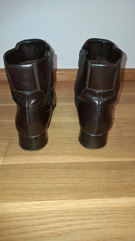 Gr. 5 1/2 - Stiefelette von Gabor dunkelbraun 38,5 in Frankfurt am Main