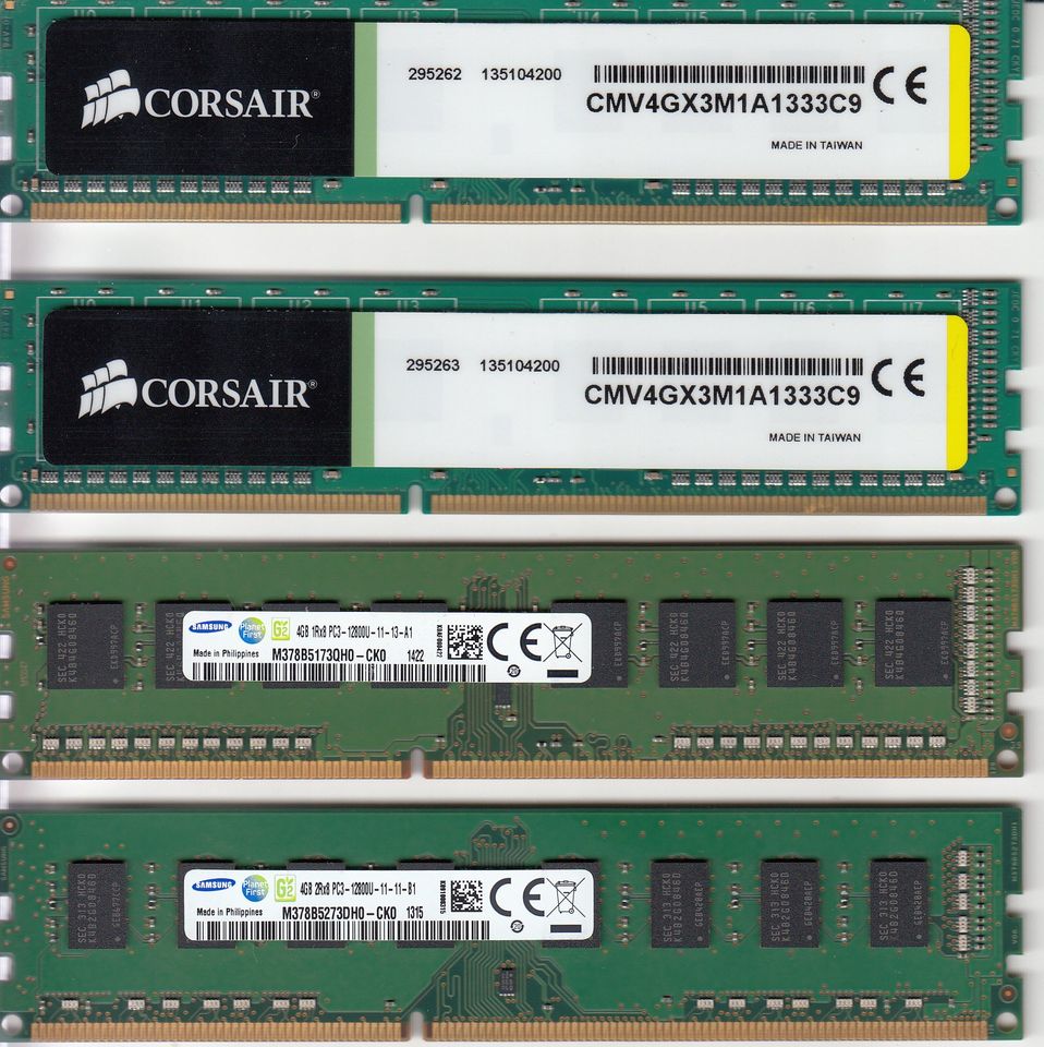 4 GB DDR3 RAM Arbeitsspeicher (4 Stck. vorhanden) in Ostfildern