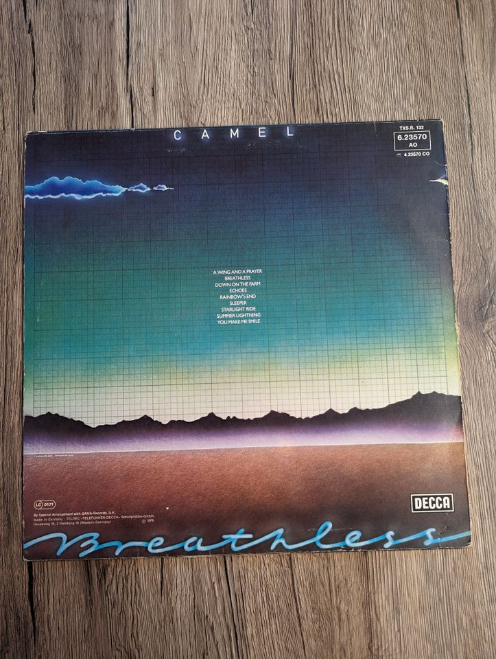 LP Vinyl Camel Breathless Atemlos Schallplatte in Remscheid