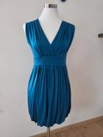 Mixeri italienische Mode Kleid petrol Gr. XS 34 36 bügelfrei Bayern - Hohenfurch Vorschau