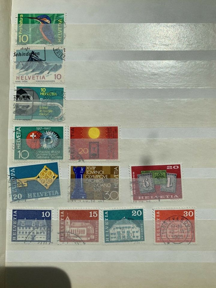 Briefmarken Polska und Helvetia in Bruchköbel