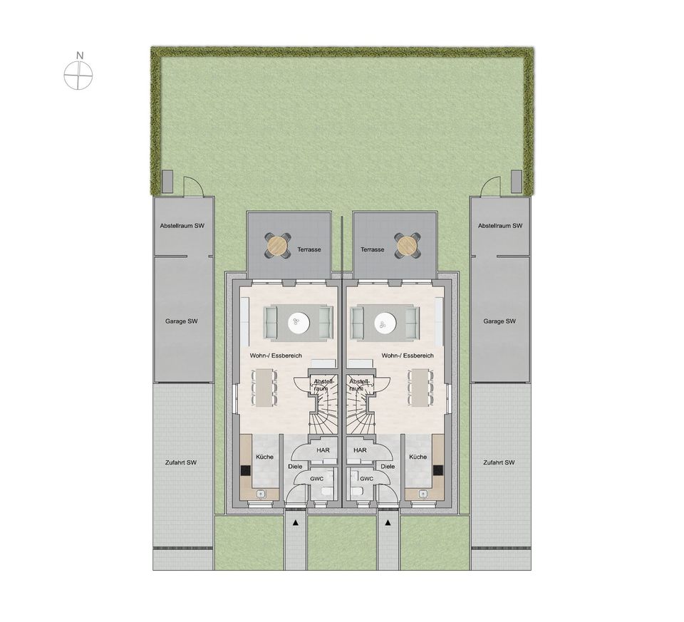 Neubau - familienfreundliche Doppelhaushälfte mit sonnigem Garten in Hamm