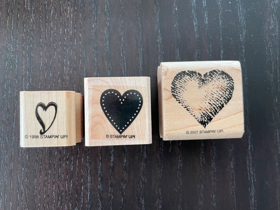 3 Stempel von Stampin Up zum Thema Liebe / Hochzeit / Herzen in Weiterstadt