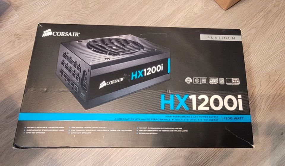 Netzteil vollständig modular Corsair HX1200i 1200 Watt PLATINUM! in Weimar