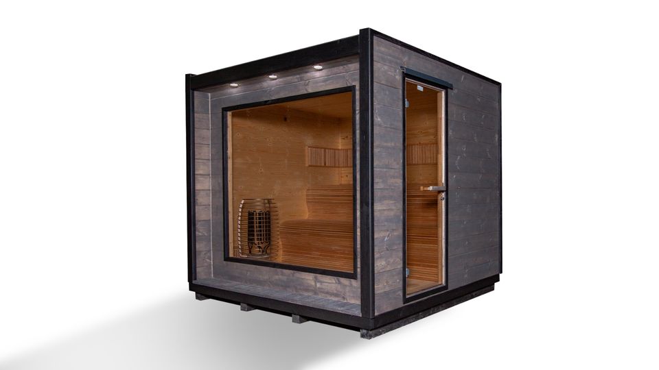 KOBA CUBE Sauna | Gartensauna | 2,5 m | Quadratisch | Außensauna in Eichenzell