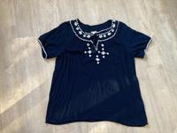 Shirt von Esprit Damen Grösse 40 blau bestickt Thüringen - Schimberg Vorschau