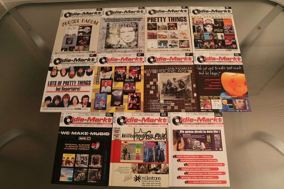 11 Hefte Oldie Markt 2001 PLATTENSAMMLER MAGAZIN Schallplatten in Gröbenzell