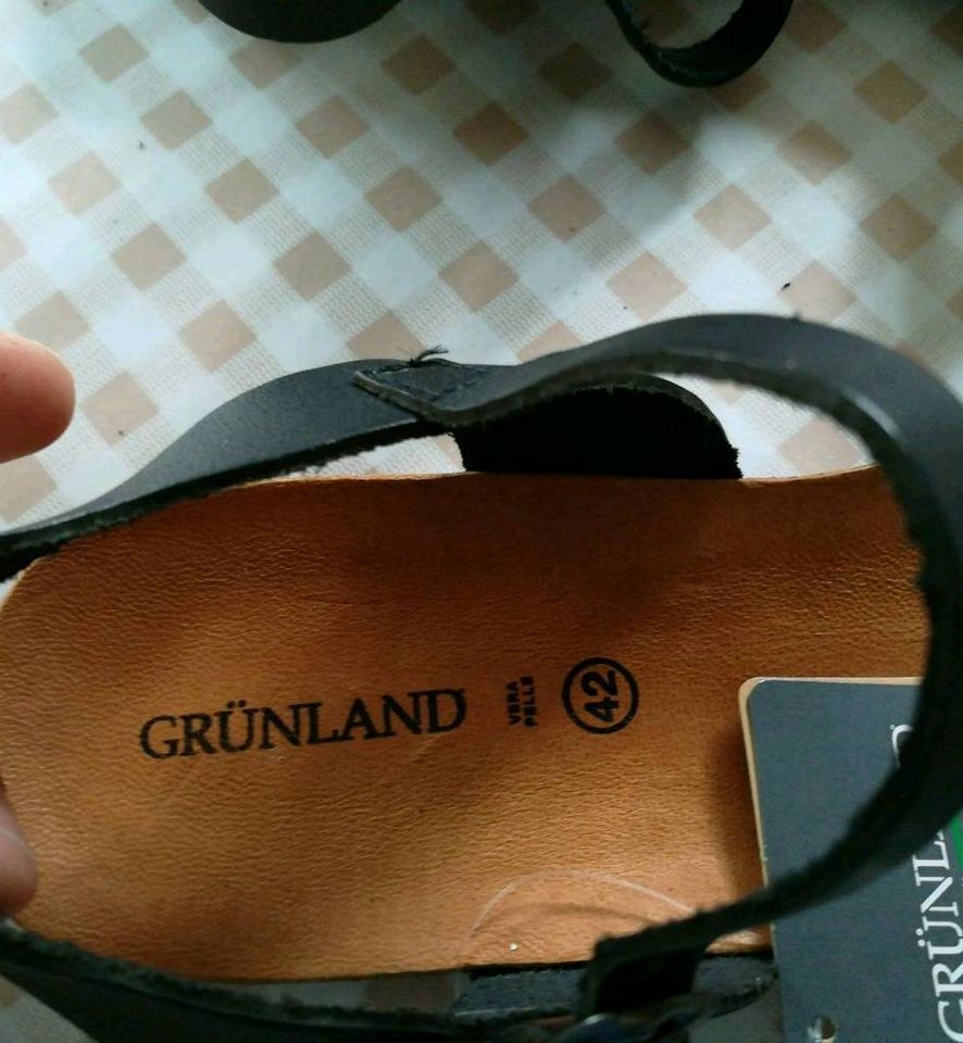Sandalen von Grünland, schwarz, Gr. 42 in Moisburg