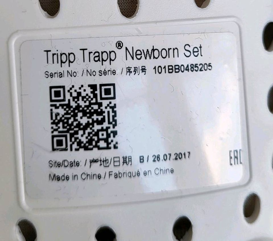 Tripp Trapp Newborn Neugeborenen Set Aufsatz mit beigem Bezug in Pölitz