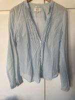Schöne leichte Sommer Bluse Abercrombie M L Baumwolle weiß blau Hessen - Groß-Gerau Vorschau