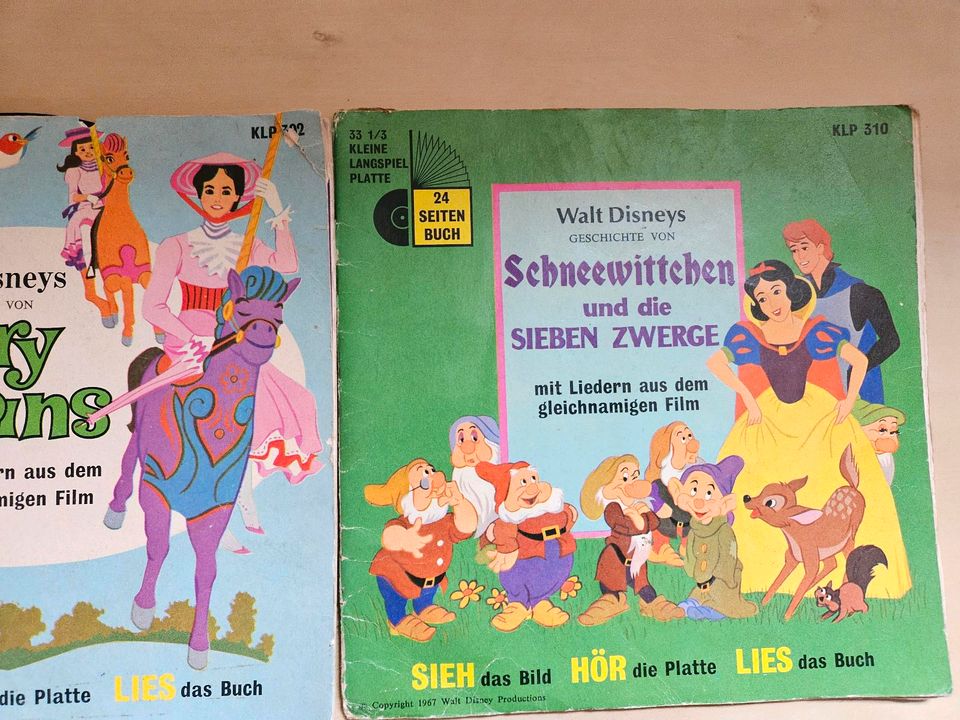 Schallplatten sanmlung hörspiele Disney Singles in Buchen (Odenwald)