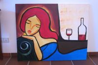 Bild, Frau mit roten Haaren, Öl auf Leinwand Nordrhein-Westfalen - Dülmen Vorschau
