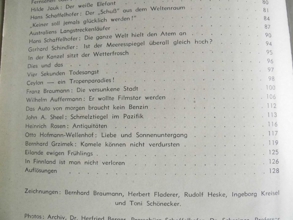 Steinbreners Universalkalender Hausschatz 1962 in Rödlin