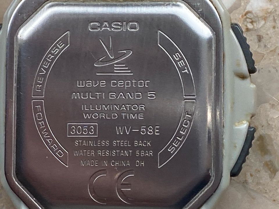 CASIO Wave Ceptor Edelstahl Funkuhr Armbanduhr 3053 in Hagenow